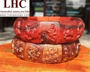 Vòng Tay Phong Thủy 12 Con Giáp Gỗ Sưa Đỏ - Feng Shui Bracelet 12 Animal Asian Zodiac