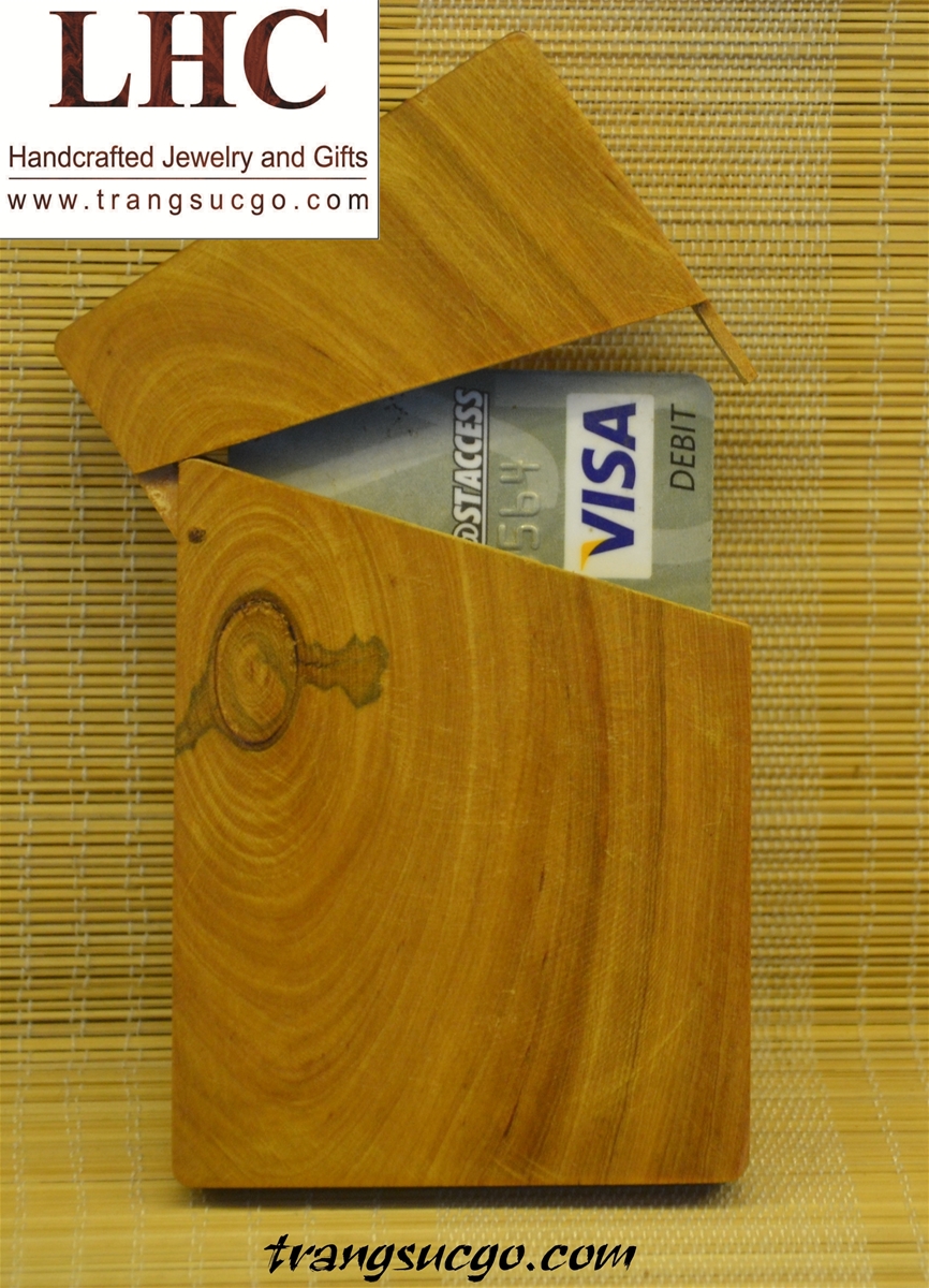 Hôp Name Card Gỗ Trắc Bách Diệp - Fragrant Cypress Business Card Holder